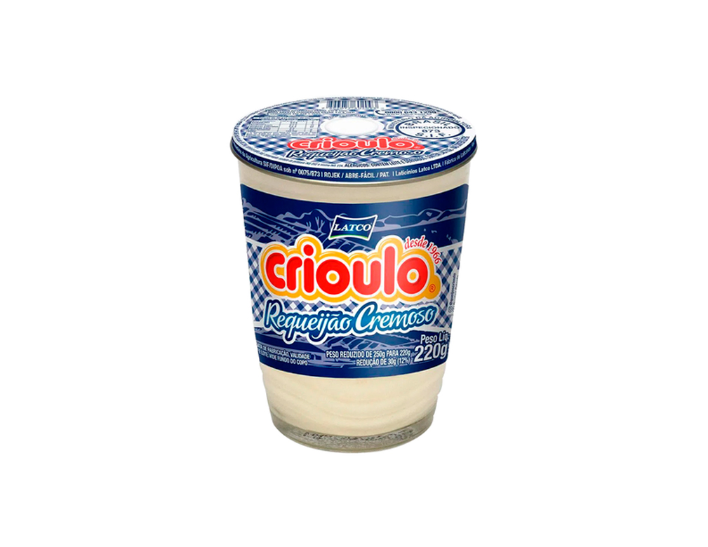 REQUEIJÃO COPO CRIOULO SEM AMIDO 220 G (CX 24 UN)